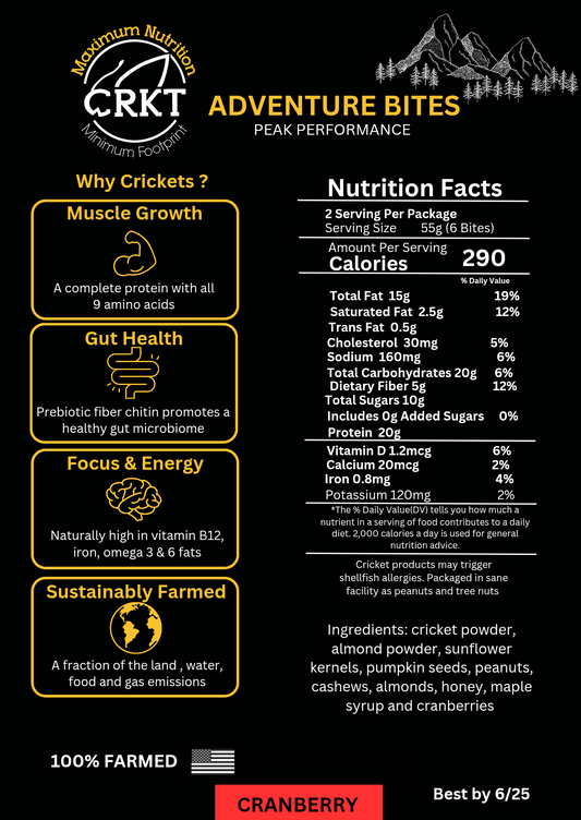 ADVENTURE BITES (CRANBERRY) sold in box of 3